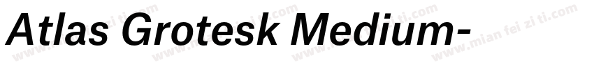 Atlas Grotesk Medium字体转换